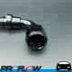 PROFLOW 400 Series 90 Degree Hose End Fitting Black Push On  AN -8 (AN8)