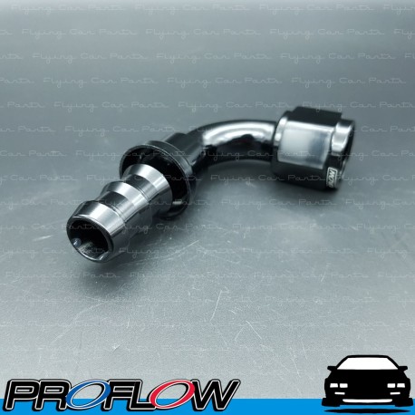 PROFLOW 400 Series 90 Degree Hose End Fitting Black Push On  AN -10 (AN10)