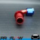 PROFLOW 400 Series 90 Degree Hose End Fitting Blue/Red Push On  AN -10 (AN10)