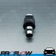 PROFLOW 400 Series Straight Hose End Fitting Black Push On  AN -6 (AN6)