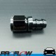 PROFLOW 400 Series Straight Hose End Fitting Black Push On  AN -8 (AN8)