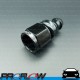 PROFLOW 400 Series Straight Hose End Fitting Black Push On  AN -8 (AN8)