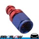 PROFLOW 400 Series Straight Hose End Fitting Blue/Red Push On  AN -4 (AN4)