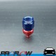 PROFLOW 400 Series Straight Hose End Fitting Blue/Red Push On  AN -5 (AN5)