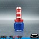 PROFLOW 400 Series Straight Hose End Fitting Blue/Red Push On  AN -10 (AN10)