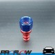 PROFLOW 400 Series Straight Hose End Fitting Blue/Red Push On  AN -10 (AN10)