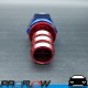 PROFLOW 400 Series Straight Hose End Fitting Blue/Red Push On  AN -12 (AN12)