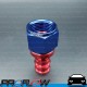 PROFLOW 400 Series Straight Hose End Fitting Blue/Red Push On  AN -12 (AN12)