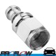 PROFLOW 400 Series Straight Hose End Fitting Polished Push On  AN -4 (AN4)