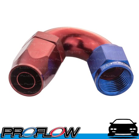 PROFLOW 500 Series 120 Degree Hose End Fitting Blue/Red Cutter  AN -4 (AN4)