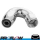 PROFLOW 500 Series 120 Degree Hose End Fitting Polished Cutter  AN -8 (AN8)