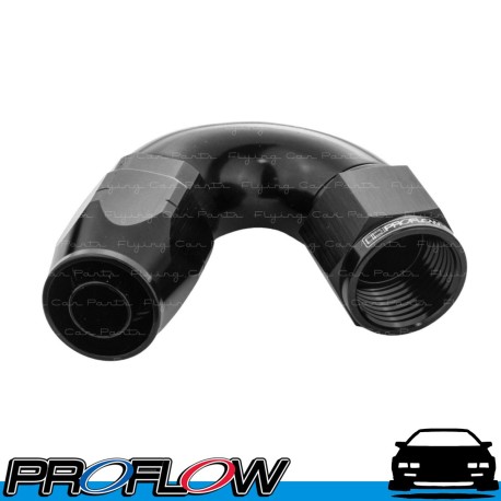 PROFLOW 500 Series 150 Degree Hose End Fitting Black Cutter  AN -4 (AN4)