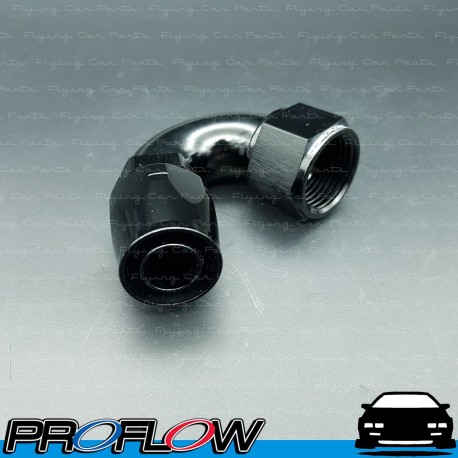 PROFLOW 500 Series 150 Degree Hose End Fitting Black Cutter  AN -12 (AN12)