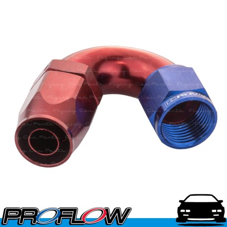 PROFLOW 500 Series 150 Degree Hose End Fitting Blue/Red Cutter  AN -6 (AN6)