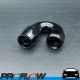 PROFLOW 500 Series 180 Degree Hose End Fitting Black Cutter  AN -6 (AN6)