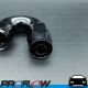 PROFLOW 500 Series 180 Degree Hose End Fitting Black Cutter  AN -8 (AN8)