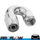 PROFLOW 500 Series 180 Degree Hose End Fitting Polished Cutter  AN -4 (AN4)