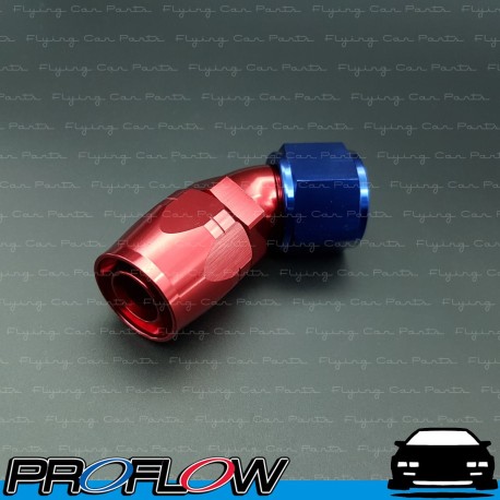 PROFLOW 500 Series 45 Degree Hose End Fitting Blue/Red Cutter AN -12 (AN12)