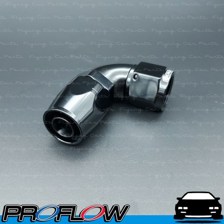 PROFLOW 500 Series 90 Degree Hose End Fitting Black Cutter  AN -10 (AN10)