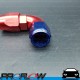 PROFLOW 500 Series 90 Degree Hose End Fitting Blue/Red Cutter  AN -6 (AN6)