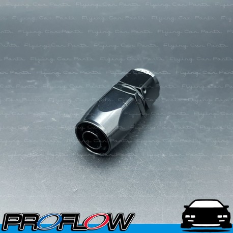 PROFLOW 500 Series Straight Hose End Fitting Black Cutter  AN -8 (AN8)