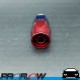 PROFLOW 500 Series Straight Hose End Fitting Blue/Red Cutter  AN -6 (AN6)