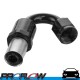 PROFLOW 600 Series Crimp Hose Ends Fitting 150 Degree Black AN -10 (AN10)