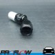 PROFLOW 600 Series Crimp Hose Ends Fitting 45 Degree Black  AN -6 (AN6)