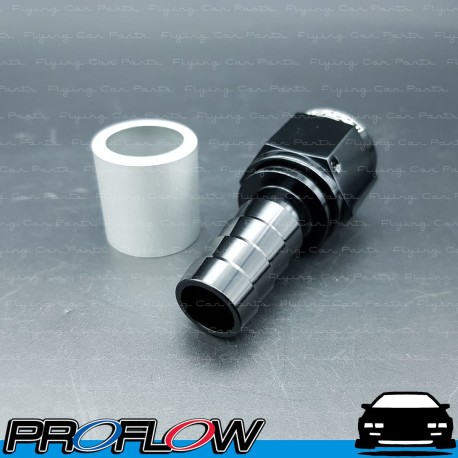 PROFLOW 600 Series Crimp Hose Ends Straight Fitting Black  AN -10 (AN10)