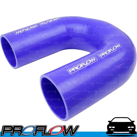 PROFLOW Silicone Hose Elbow Blue 180 Degree 4"