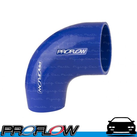 PROFLOW Silicone Hose Reducer Elbow Blue 90 Degree 2" 2.25"