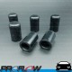 PROFLOW 6 x Silicone Vacuum Port Block Off Caps 1/2" Black