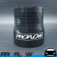 PROFLOW Straight Silicone Hose Reducer Black 2.25" to 2.5"