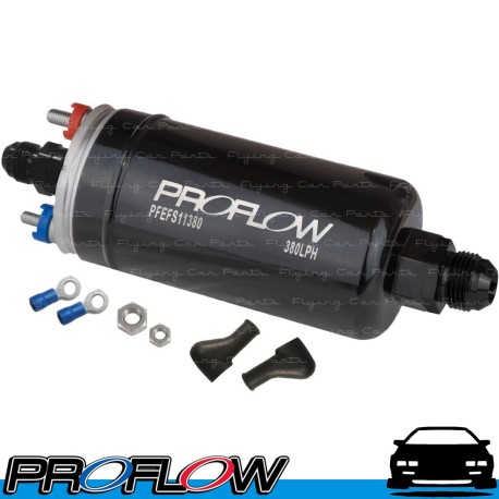 PROFLOW 380LPH High Pressure EFI Fuel Pump 60mm AN fittings (Bosch 044, E85 OK)