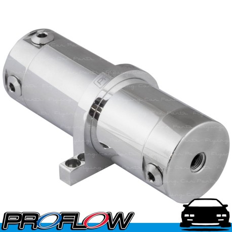 PROFLOW Billet Catch Can Polished Oil Tank 3" x 7" AN -6 6AN Inlet and Outlet