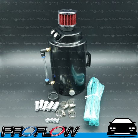 PROFLOW Catch Can 1.5L with Breather Oil Tank Black