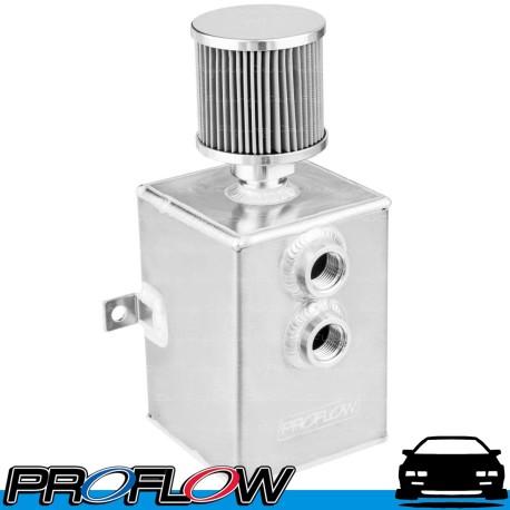 PROFLOW Catch Can 2L with Drain Tap and Breather Natural Finish