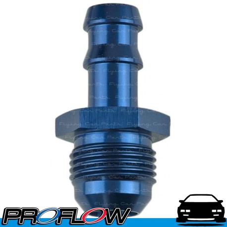 PROFLOW Barb to AN Adaptor Blue 1/2" AN -8 (AN8)