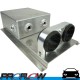 PROFLOW 2.5L Under Car Surge Tank with Dual Pump Bracket Silver Aluminium