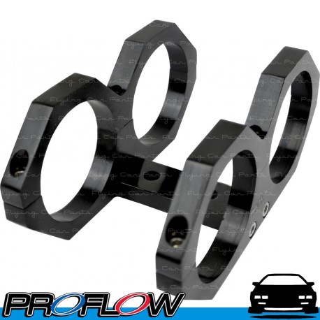 PROFLOW Dual Bosch 044 Fuel Pump Bracket Black Billet