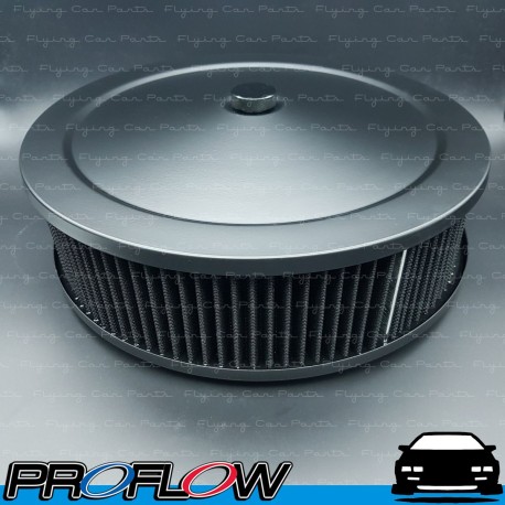 PROFLOW Black Air Filter Cleaner Assembly 14" x 4" Washable Reusable