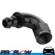 PROFLOW 510 Series 120 Degree Hose End Fitting Black Forged Push On AN -8 (AN8)