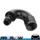 PROFLOW 510 Series 150 Degree Hose End Fitting Black Push On AN -6 (AN6)