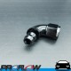 PROFLOW 510 Series 90 Degree Hose End Fitting Black Forged Push On AN -8 (AN8)