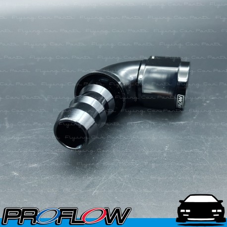 PROFLOW 510 Series 90 Degree Hose End Fitting Black Forged Push On AN -10 (AN10)