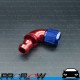 PROFLOW 510 Series 90 Degree Hose End Fitting Blue/Red Push On AN -8 (AN8)