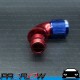 PROFLOW 510 Series 90 Degree Hose End Fitting Blue/Red Push On AN -8 (AN8)