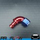 PROFLOW 510 Series 90 Degree Hose End Fitting Blue/Red Push On AN -8 (AN8)