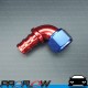 PROFLOW 510 Series 90 Degree Hose End Fitting Blue/Red Push On AN -12 (AN12)