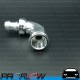 PROFLOW 510 Series 90 Degree Hose End Fitting Polished Push On AN -6 (AN6)